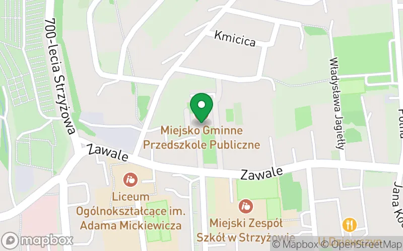 Lokalizacja: Przedszkole Samorządowe "Michałki" w Strzyżowie