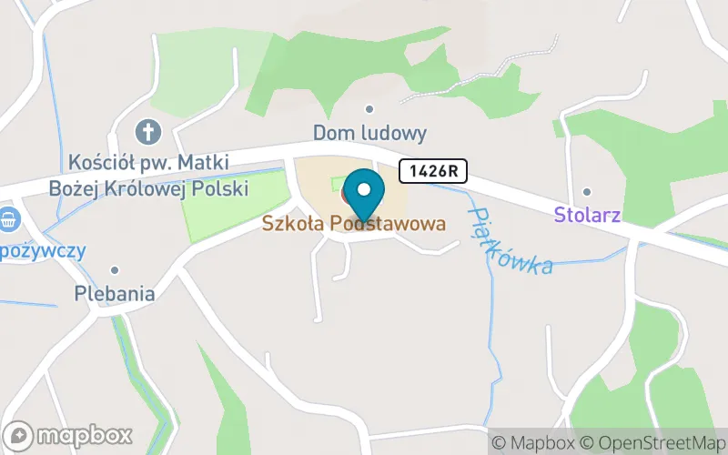Lokalizacja: Szkoła Podstawowa im. Jana Pawła II w Piątkowej