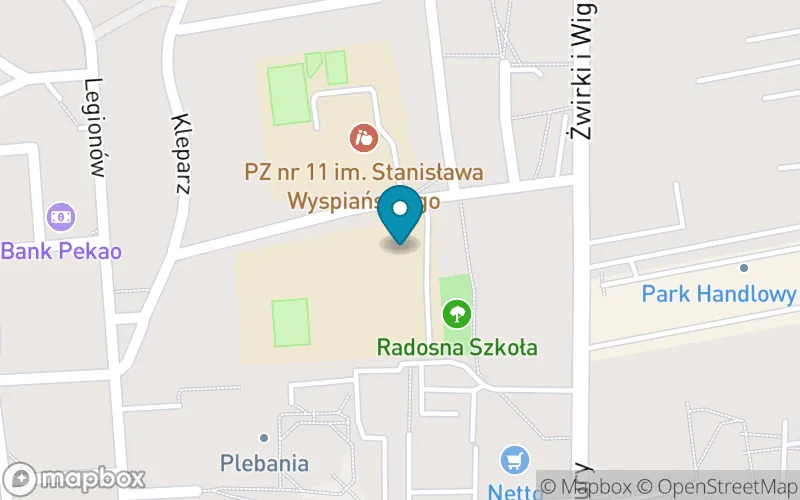 Lokalizacja: Szkoła Podstawowa nr 2 im. Bohaterów Monte Cassino w Kętach