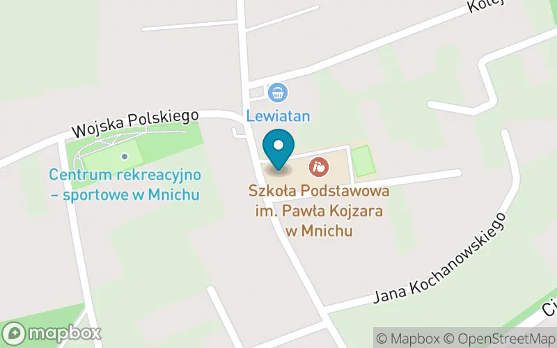 Lokalizacja: Szkoła Podstawowa im. Pawła Kojzara w Mnichu