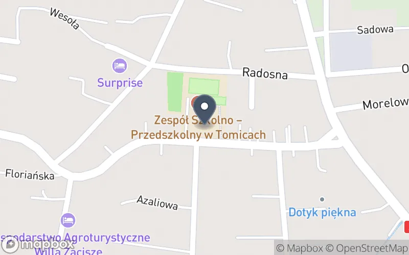 Lokalizacja: Zespół Szkolno Przedszkolny w Tomicach
