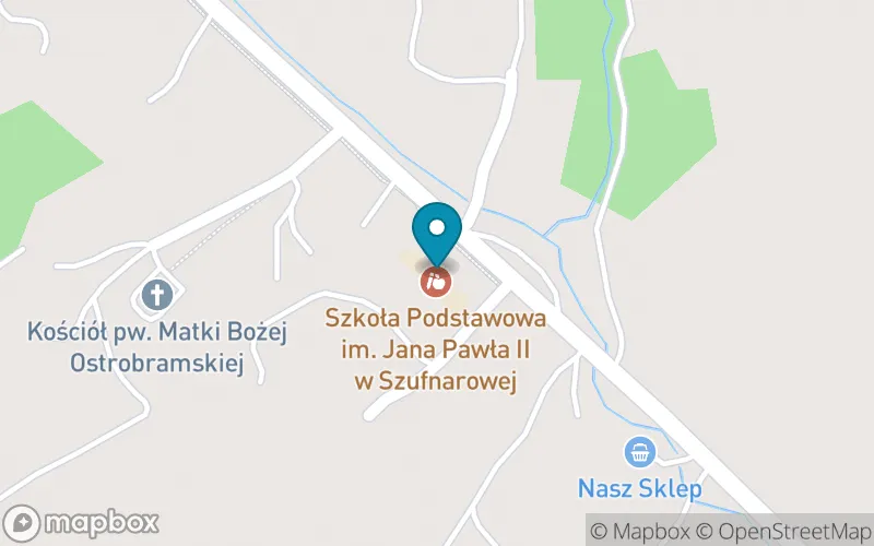 Lokalizacja: Szkoła Podstawowa im. Jana Pawła II w Szufnarowej