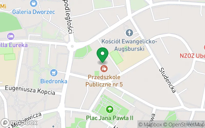 Lokalizacja: Przedszkole Publiczne nr 5 w Czechowicach-Dziedzicach
