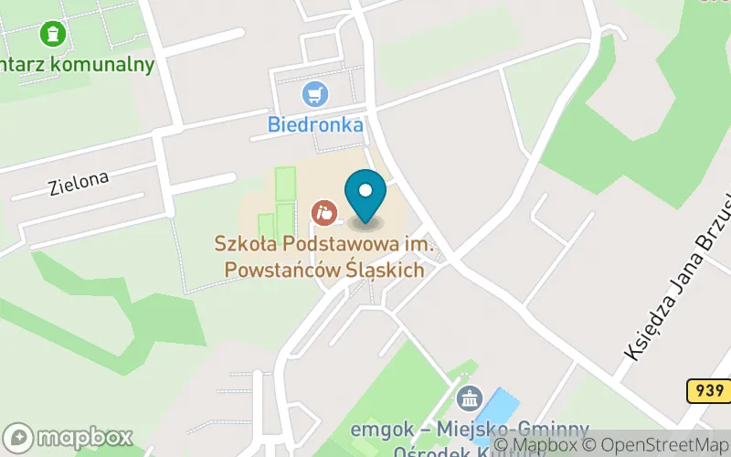 Lokalizacja: Szkoła Podstawowa im. Powstańców Śląskich w Strumieniu