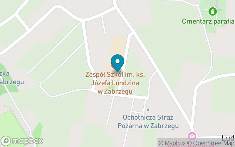 Lokalizacja: Szkoła Podstawowa im. Ks. Józefa Londzina w Zabrzegu
