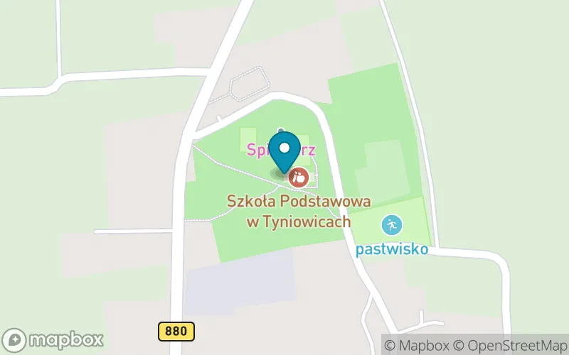Lokalizacja: Szkoła Podstawowa w Tyniowicach