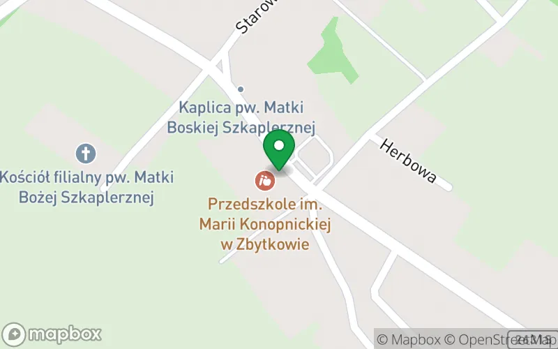 Lokalizacja: Przedszkole im. Marii Konopnickiej w Zbytkowie