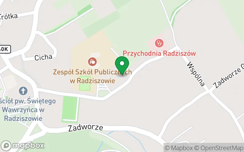 Lokalizacja: Przedszkole Samorządowe 32-052 Radziszów ul. Szkolna 9