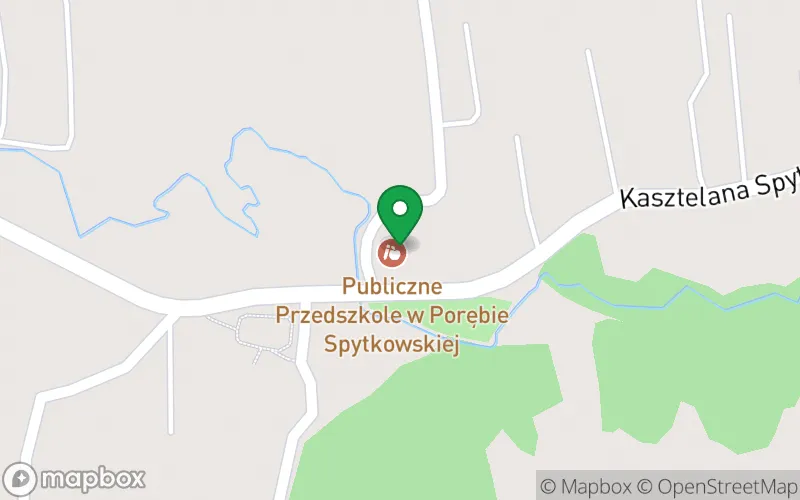 Lokalizacja: Publiczne Przedszkole w Porębie Spytkowskiej