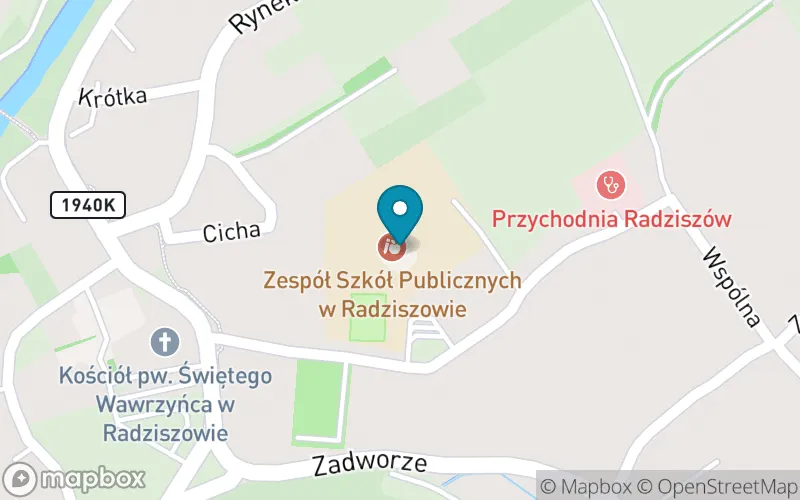 Lokalizacja: Szkoła Podstawowa im. Św. Jana Pawła II w Radziszowie
