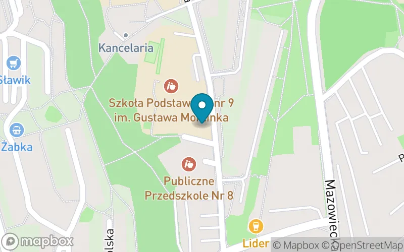 Lokalizacja: Szkoła Podstawowa nr 9 im. Gustawa Morcinka