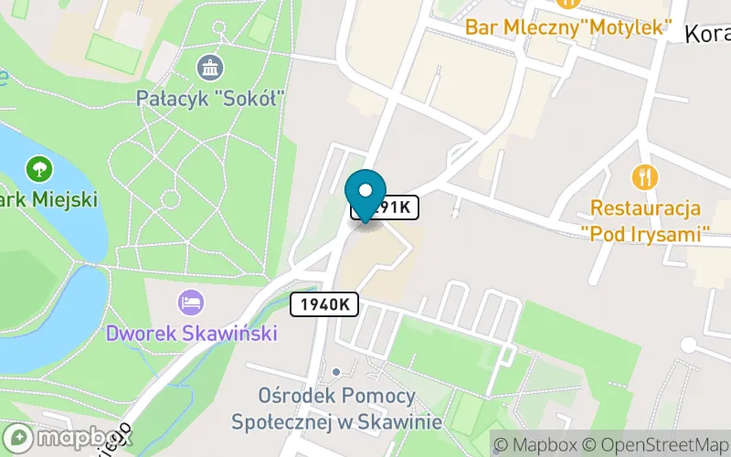 Lokalizacja: Szkoła Podstawowa Specjalna nr 5 w Skawinie w Specjalnym Ośrodku Szkolno-Wychowawczym im. Poczty Polskiej w Skawinie