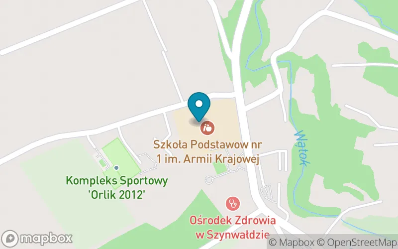 Lokalizacja: Szkoła Podstawowa nr 1 im. Armii Krajowej w Szynwałdzie
