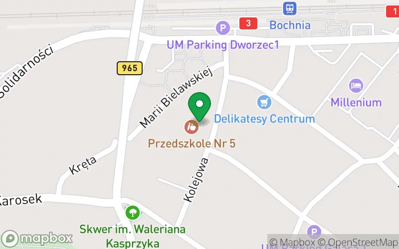 Lokalizacja: Miejskie Przedszkole nr 5 w Bochni
