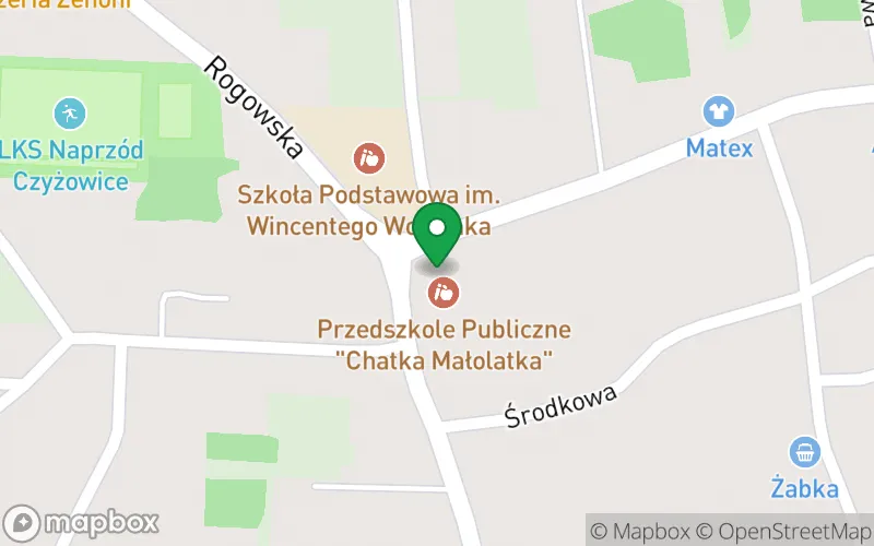 Lokalizacja: Przedszkole Publiczne w Czyżowicach "Chatka Małolatka"
