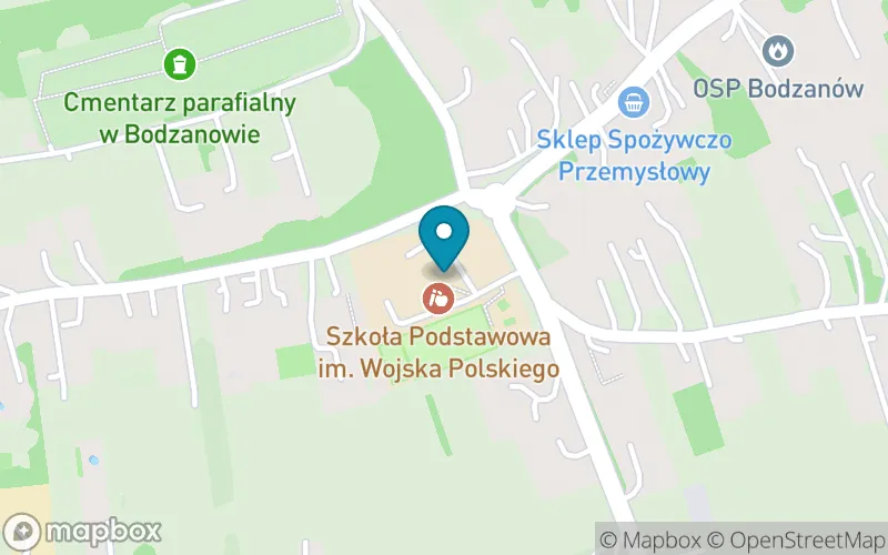 Lokalizacja: Szkoła Podstawowa im. Wojska Polskiego w Bodzanowie
