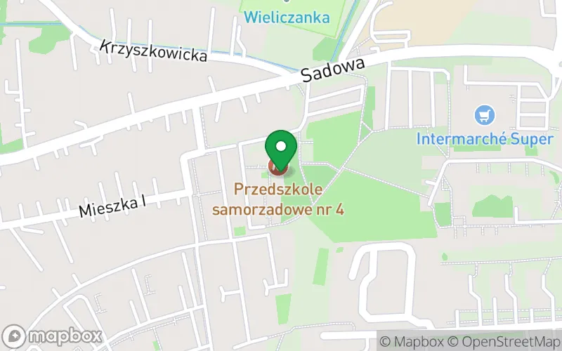 Lokalizacja: Przedszkole Samorządowe nr 4 w Wieliczce