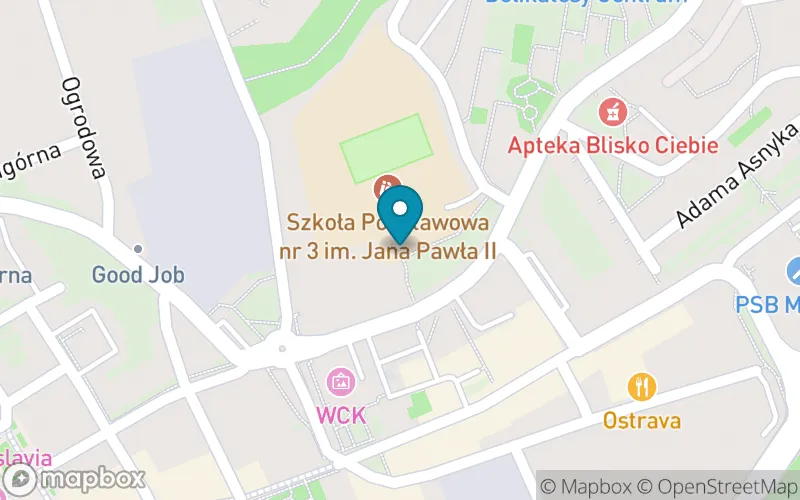 Lokalizacja: Szkoła Podstawowa "Szkoła w Chmurze" w Wodzisławiu Śląskim