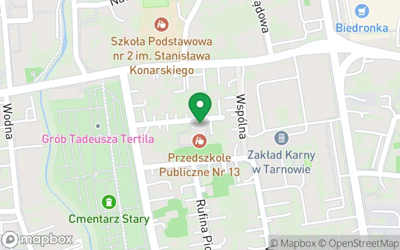 Lokalizacja: Przedszkole Publiczne nr 13 w Tarnowie