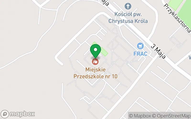 Lokalizacja: Miejskie Przedszkole nr 10