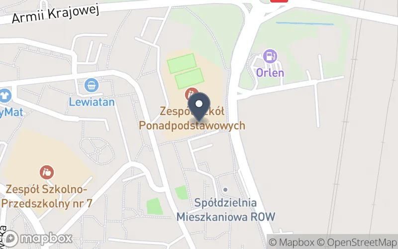 Lokalizacja: Zespół Szkół Ponadpodstawowych w Wodzisławiu Śląskim