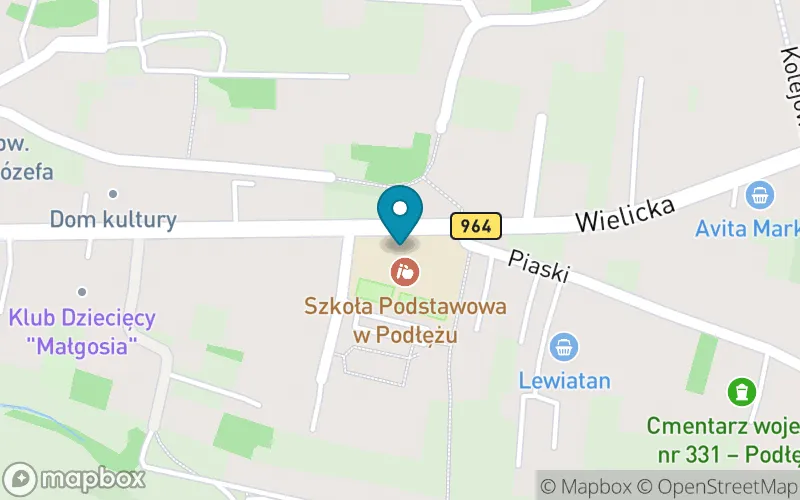 Lokalizacja: Szkoła Podstawowa im. Świętej Jadwigi Królowej Polski w Podłężu
