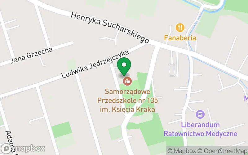 Lokalizacja: Samorządowe Przedszkole nr 135 im. Księcia Kraka w Krakowie