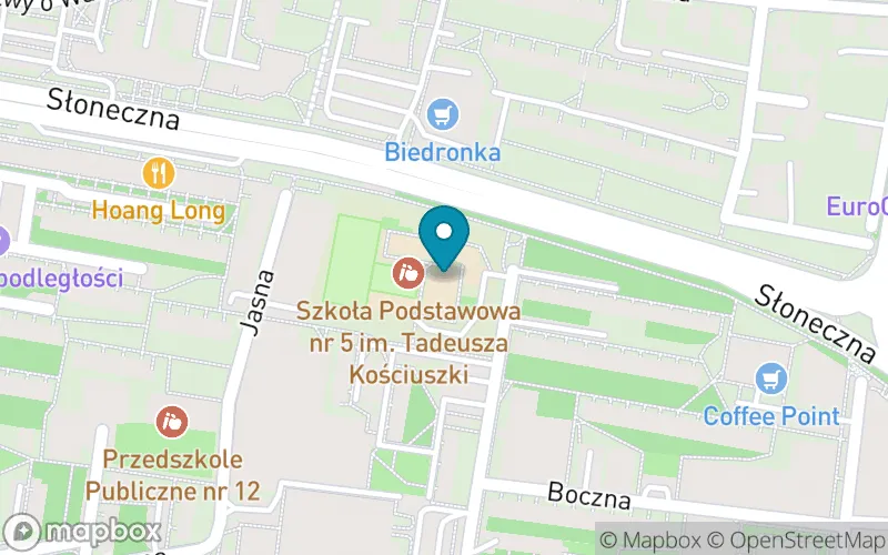 Lokalizacja: Szkoła Podstawowa nr 5 im. Tadeusza Kościuszki w Tarnowie