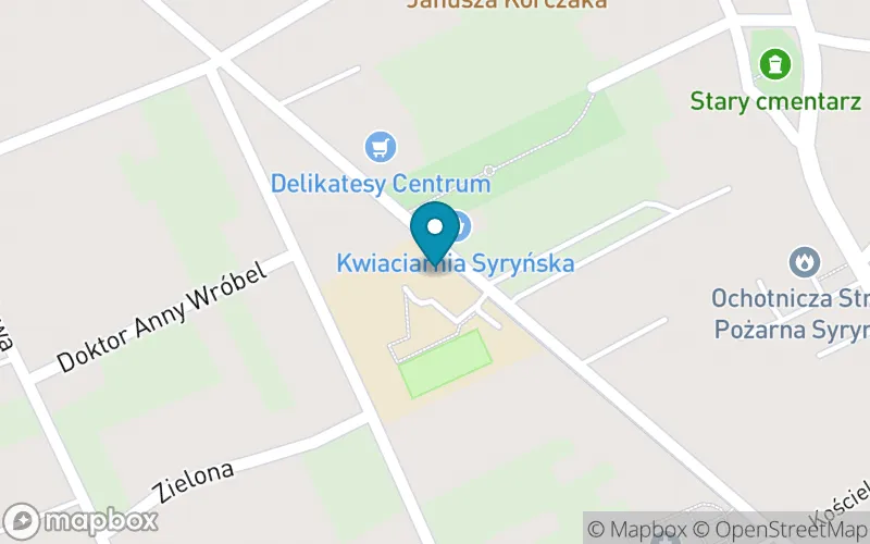 Lokalizacja: Szkoła Podstawowa im. Romana Dworczaka i Dr Anny Wróbel w Syryni