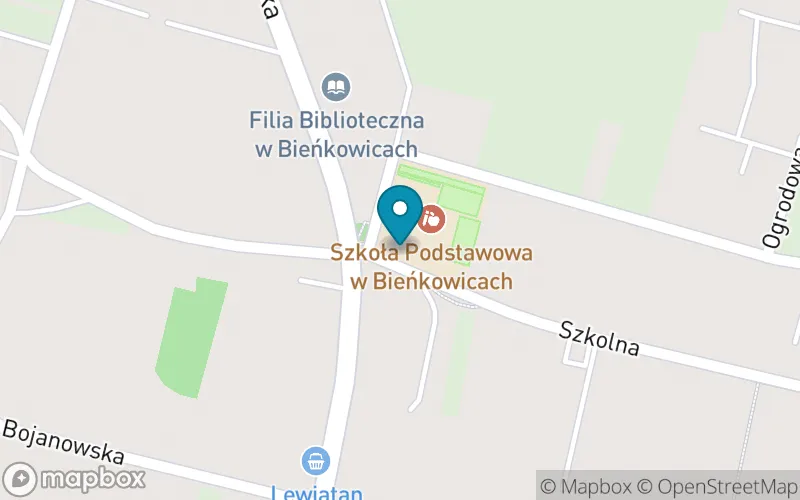 Lokalizacja: Szkoła Podstawowa im. Bohaterów Westerplatte w Bieńkowicach
