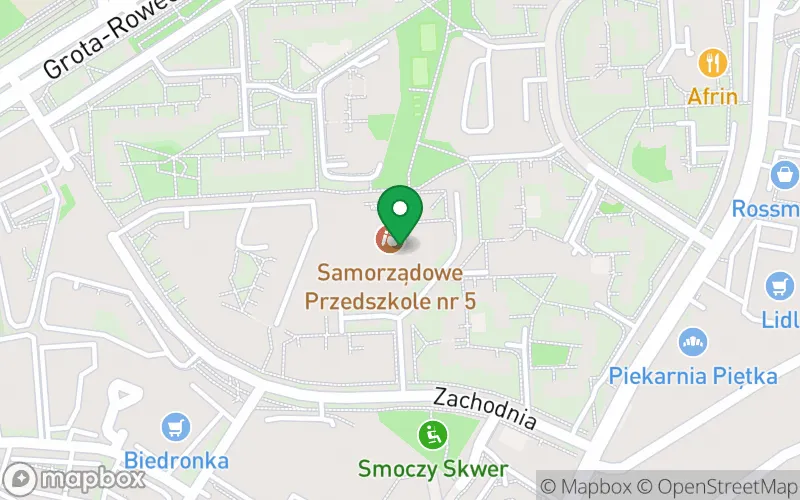 Lokalizacja: Samorządowe Przedszkole nr 5 "Słoneczna Kraina Smoka Wawelskiego" w Krakowie