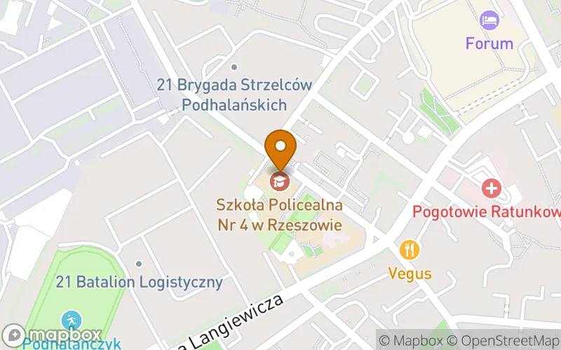 Lokalizacja: Szkoła Policealna nr 4 w Rzeszowie