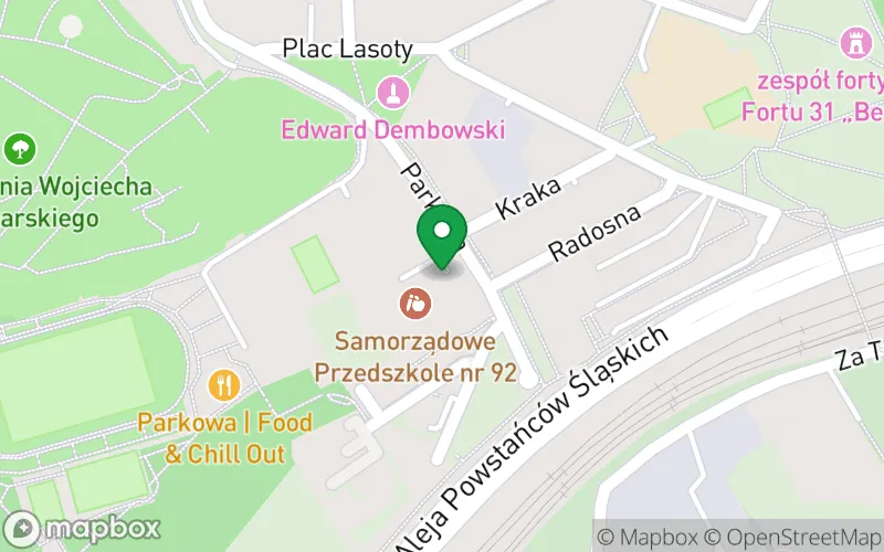Lokalizacja: Samorządowe Przedszkole nr 92 "Dworek na Krzemionkach" w Krakowie