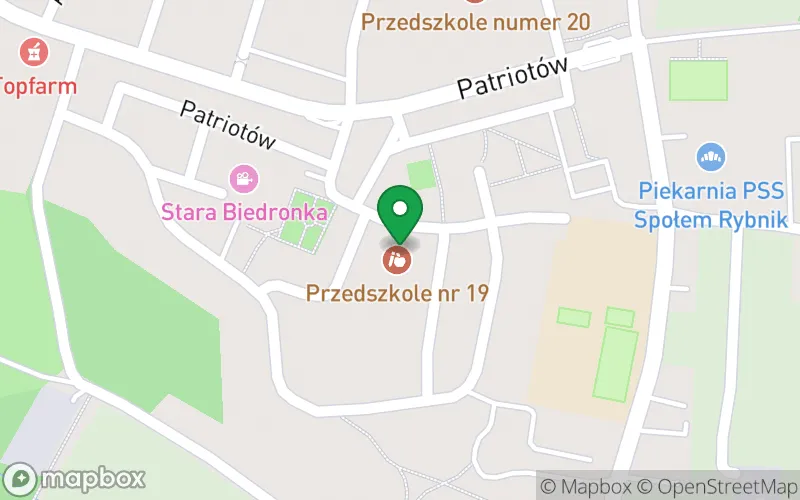 Lokalizacja: Przedszkole nr 19 w Rybniku