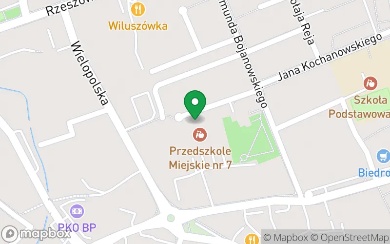 Lokalizacja: Przedszkole Miejskie nr 7 w Dębicy