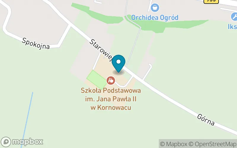 Lokalizacja: Szkoła Podstawowa im. Jana Pawła II w Kornowacu