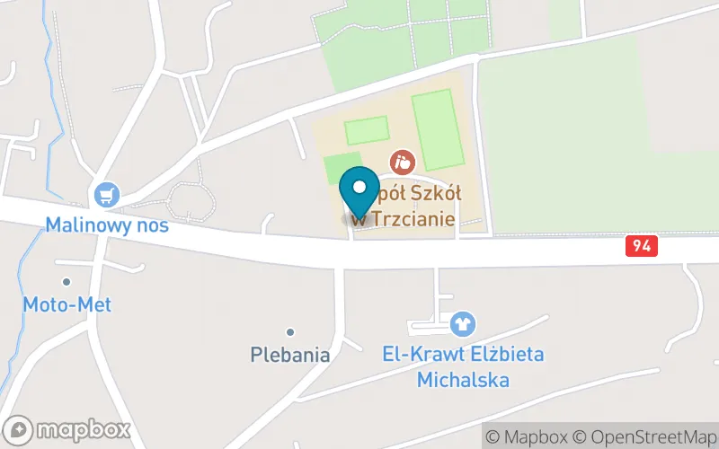 Lokalizacja: Szkoła Podstawowa w Trzcianie