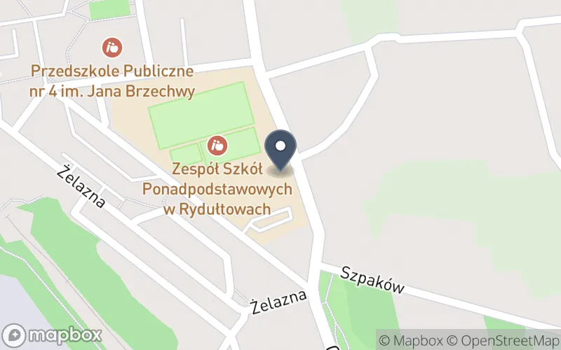 Lokalizacja: Zespół Szkół Ponadpodstawowych w Rydułtowach