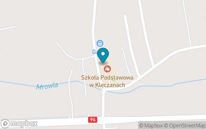Lokalizacja: Szkoła Podstawowa w Klęczanach