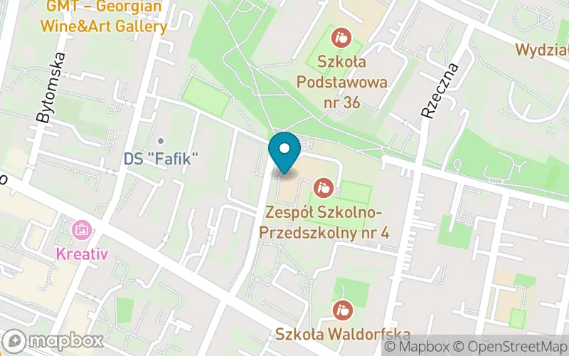 Lokalizacja: Szkoła Podstawowa nr 34 im. Obrońców Poczty Polskiej w Gdańsku w Krakowie