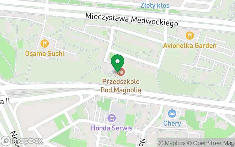 Lokalizacja: Publiczne Przedszkole "Pod Magnolią" nr 3 w Krakowie