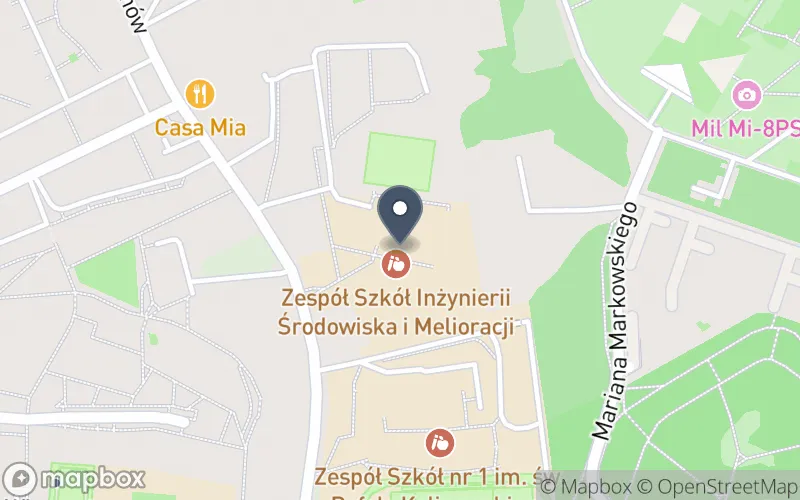 Lokalizacja: Zespół Szkół Inżynierii Środowiska i Melioracji w Krakowie