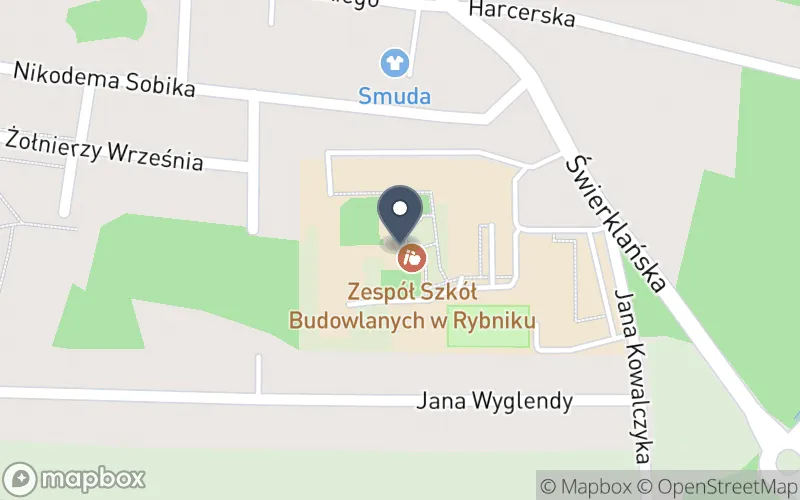 Lokalizacja: Zespół Szkół Budowlanych w Rybniku