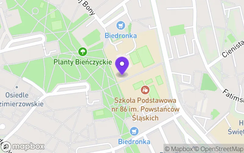 Lokalizacja: Publiczne Liceum Ogólnokształcące Sióstr Salezjanek im. Świętego Dominika Savio w Krakowie