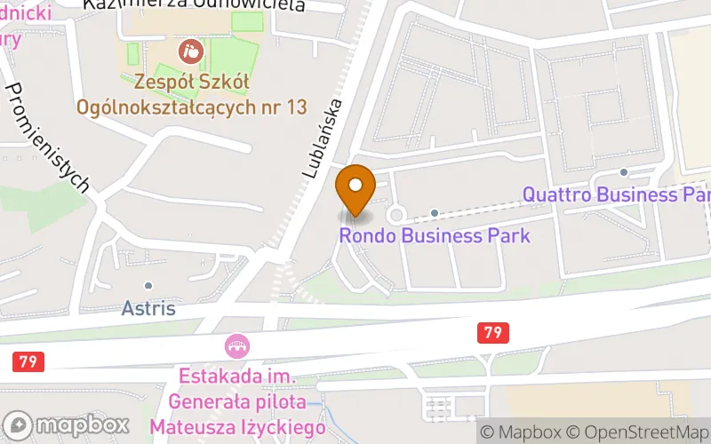 Lokalizacja: Szkoła Policealna "Cosinus I" w Krakowie