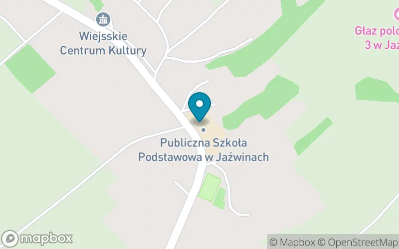 Lokalizacja: Publiczna Szkoła Podstawowa w Jaźwinach