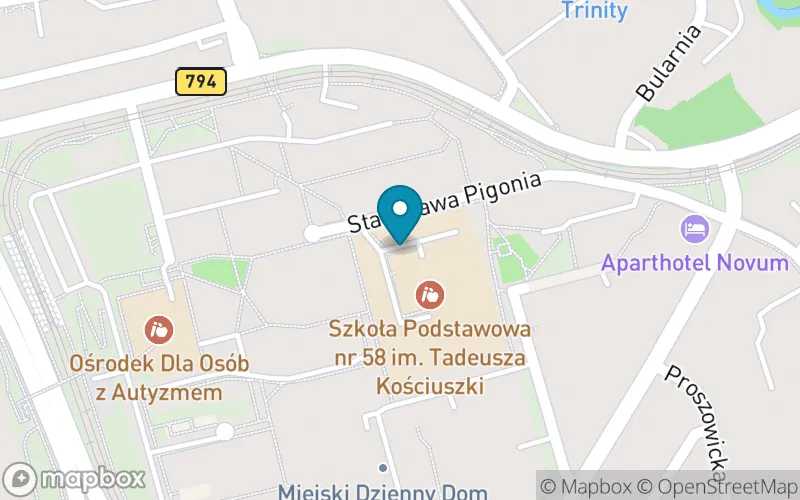 Lokalizacja: Szkoła Podstawowa nr 58 im. Tadeusza Kościuszki w Krakowie