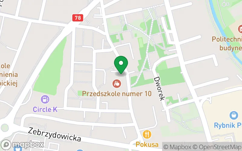 Lokalizacja: Przedszkole nr 10 w Rybniku