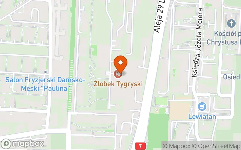 Lokalizacja: Niepubliczny Żłobek Tygryski