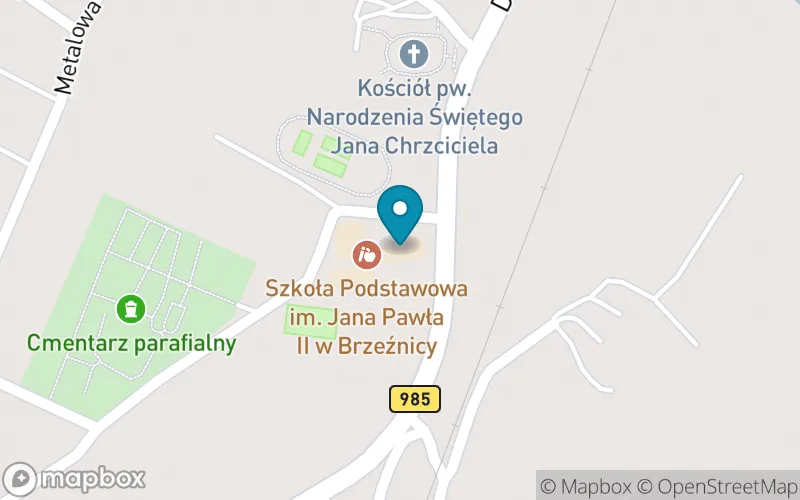 Lokalizacja: Publiczna Szkoła Podstawowa im. Jana Pawła II w Brzeźnicy